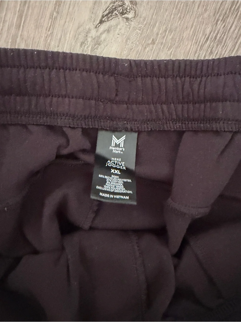 Men's Black Fleece Joggers with Elastic Waistband